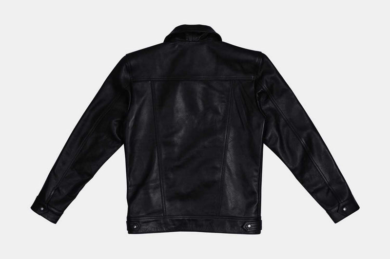 Diran Black Leather Biker Jacket