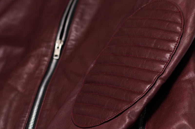 Rupal Burgundy Biker Jacket